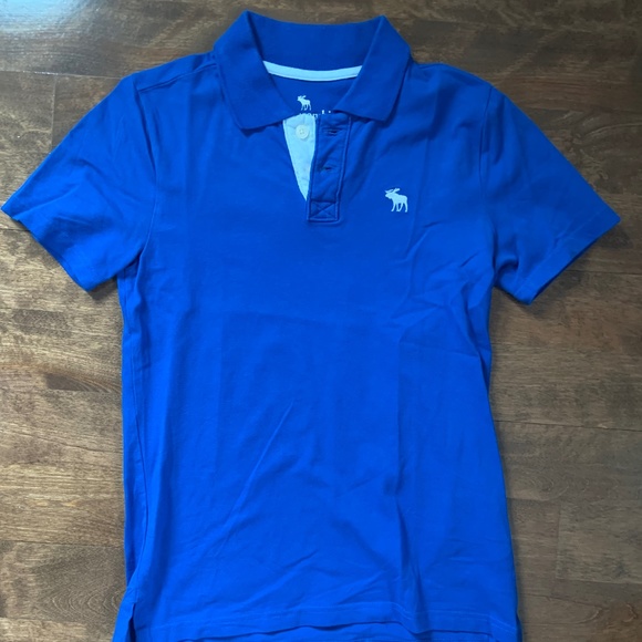 Abercrombie Kids Rich Blue Polo Shirt, Size 13-14 kids - Picture 1 of 2